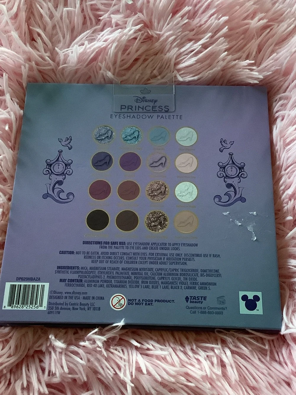 New Disney Cinderella Eyeshadow Palette - Lavender & Blue Artwork